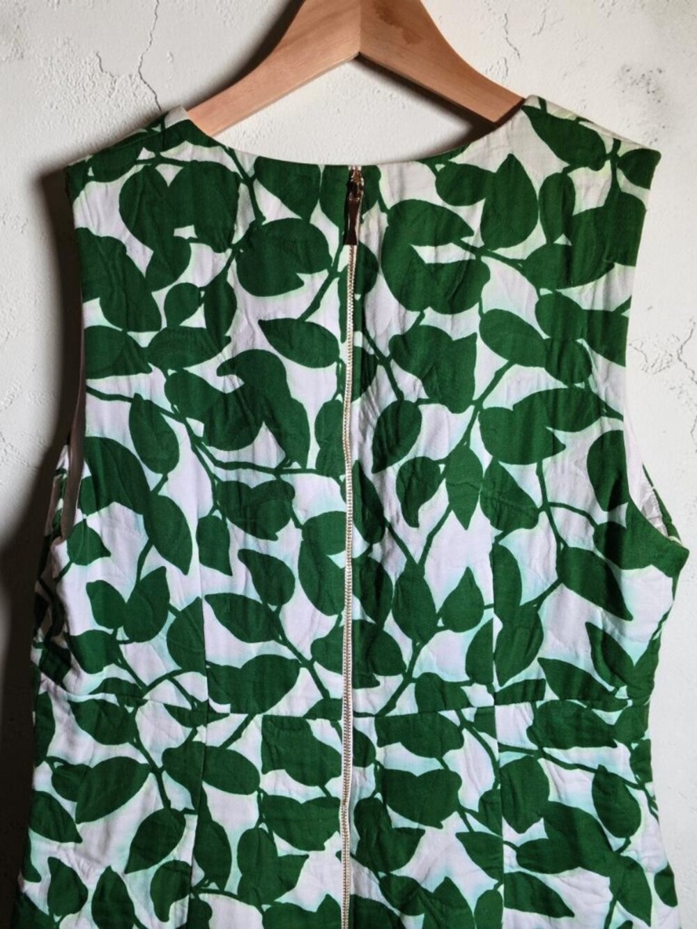 Kate Spade Quilted Garden Leaves Piqué Dress Size 14 - Picture 3 of 5